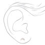 Sterling Silver One Rainbow Stud Earring,