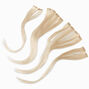 Platinum Blonde Faux Hair Clip In Extensions - 4 Pack,