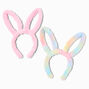 Easter Bunny Plush Ears Headbands - 2 Pack,