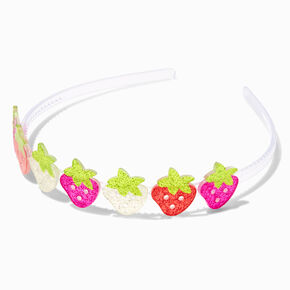 White Strawberry Headband,