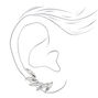 Silver Marquise Crystal Ear Crawler Cuff Earring,