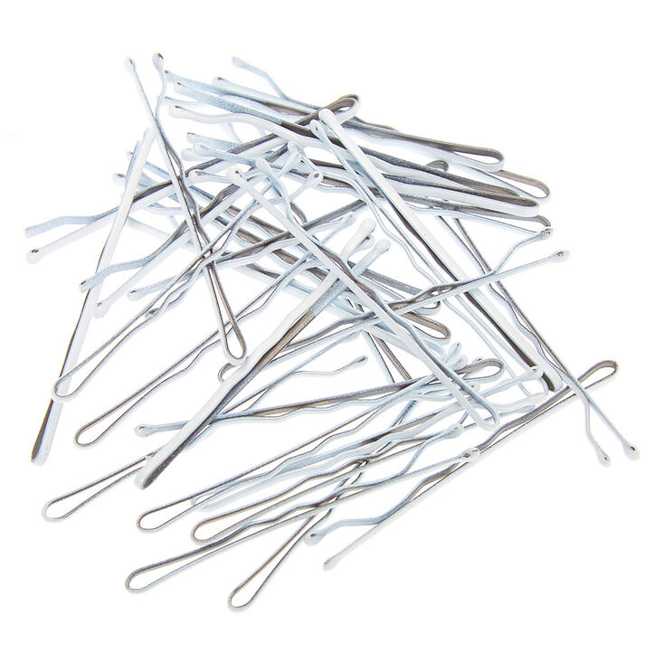 Bobby Pins - White, 30 Pack,