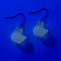 Pink Glow in the Dark Rubber Duck 0.75&quot; Drop Earrings,