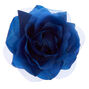 Barrette et &eacute;pingle &agrave; cheveux rose en mousseline - Bleu marine,