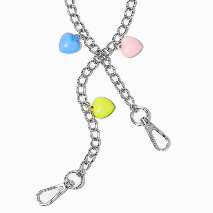 Pastel Heart Charms Jean Chain,