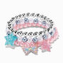 Claire&#39;s Club Glitter Fairy Beaded Stretch Bracelets - 3 Pack,