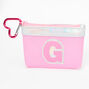 Pink Initial Coin Purse - G,