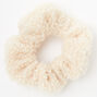 Medium Teddy Hair Scrunchie - Ivory,