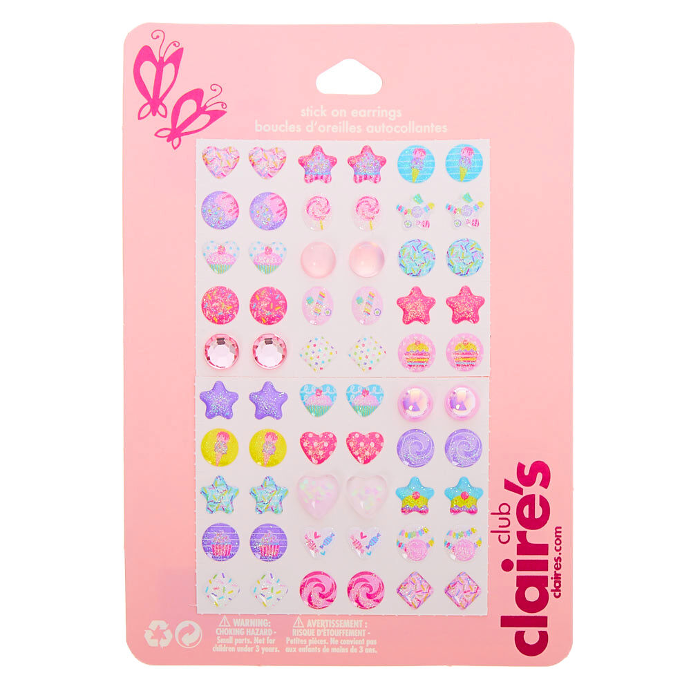 Claire's cheap sticker earrings