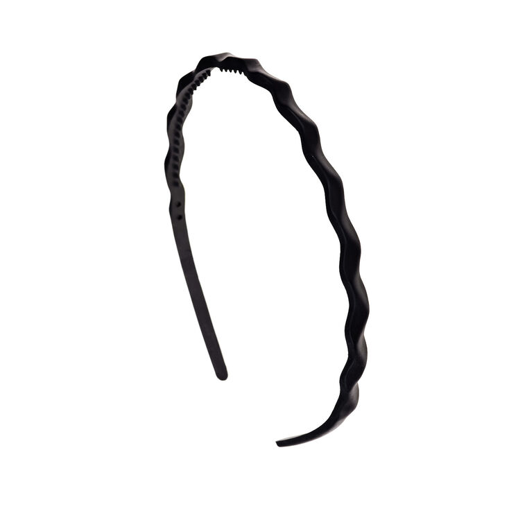 Claire's Serre-tête mat torsadé noir