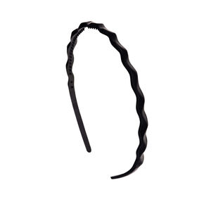 Black Twisted Matte Headband,