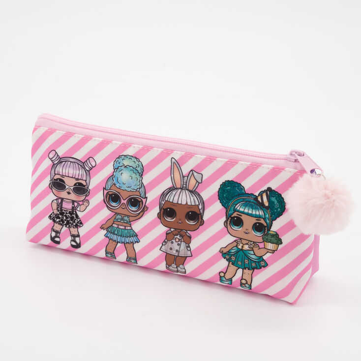 Trousse &agrave; crayons &agrave; rayures confiserie L.O.L Surprise!&trade; - Rose,
