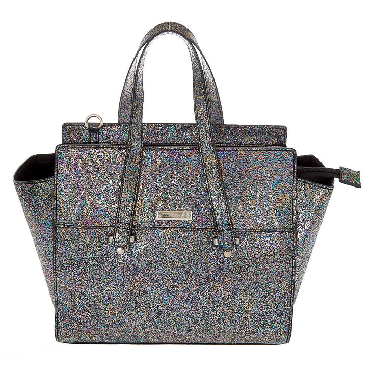 Metallic Satchel Crossbody Bag