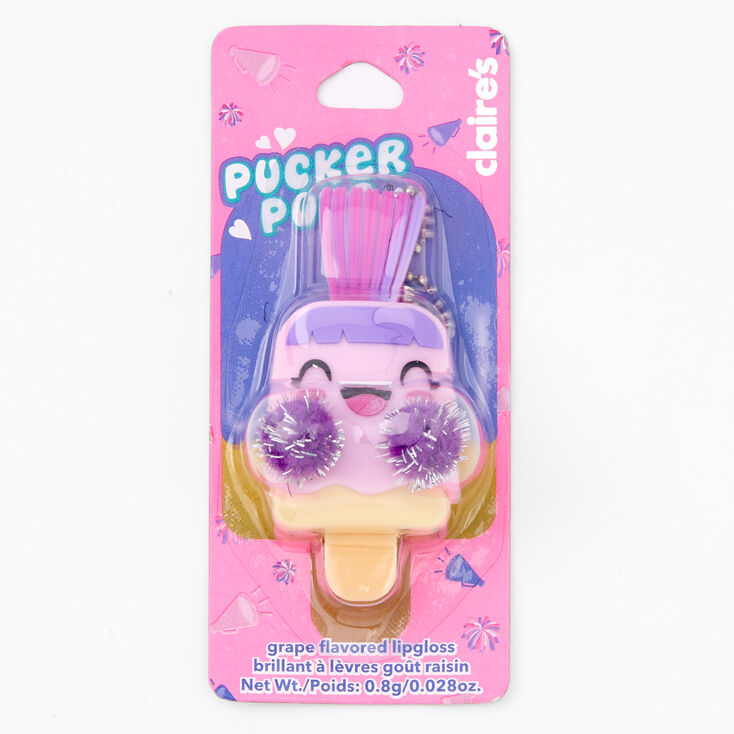 Pucker Pops Cheerleader  Lip Gloss - Grape,