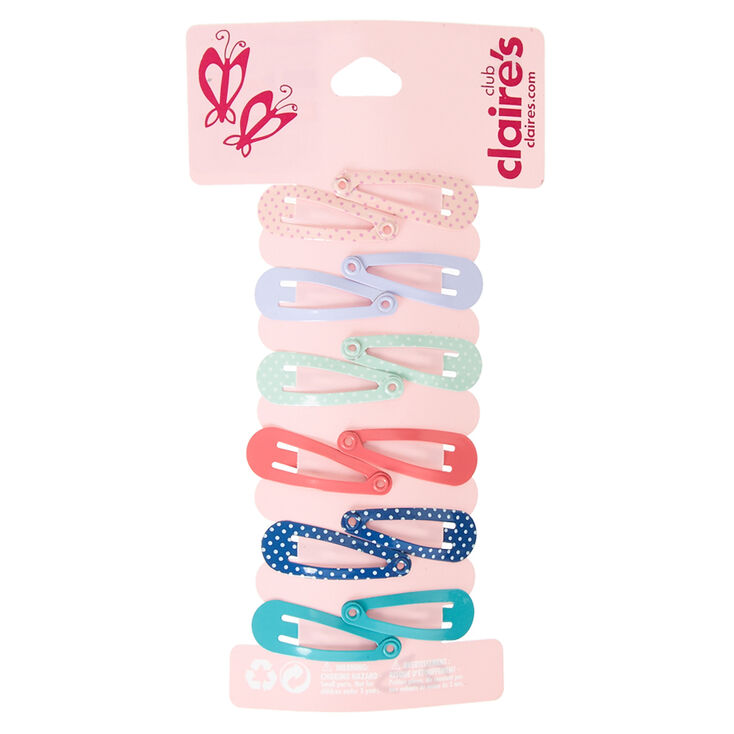 Claire&#39;s Club Mini Dot Snap Hair Clips - 12 Pack,