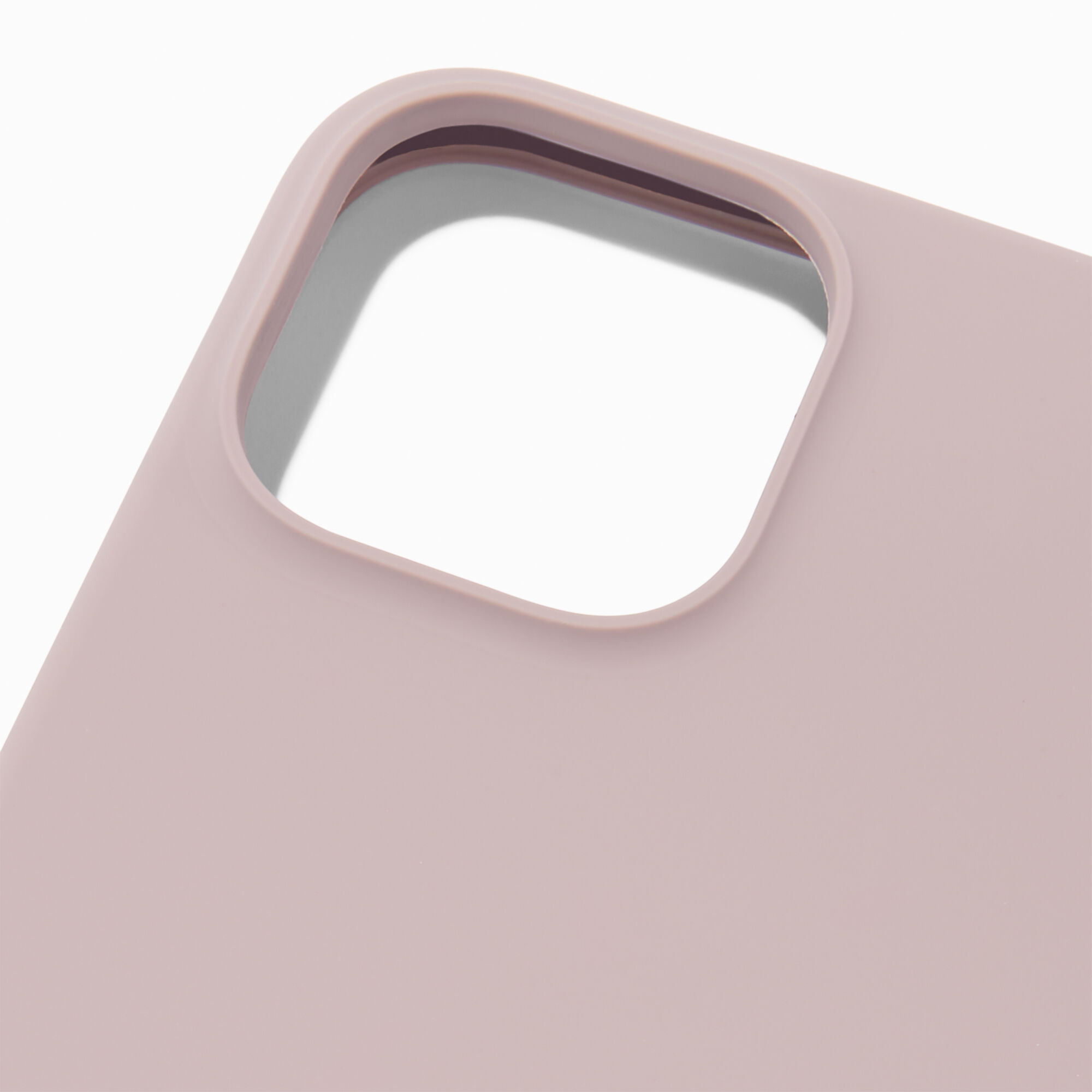 Coque de portable en silicone mauve uni - Compatible avec iPhone® 13 Pro Max,