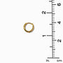 C LUXE by Claire&#39;s 18k Yellow Gold Plated 8MM Clicker Hoop Earrings,