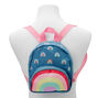 Claire&#39;s Club Hello Sunshine Small Denim Backpack - Blue,