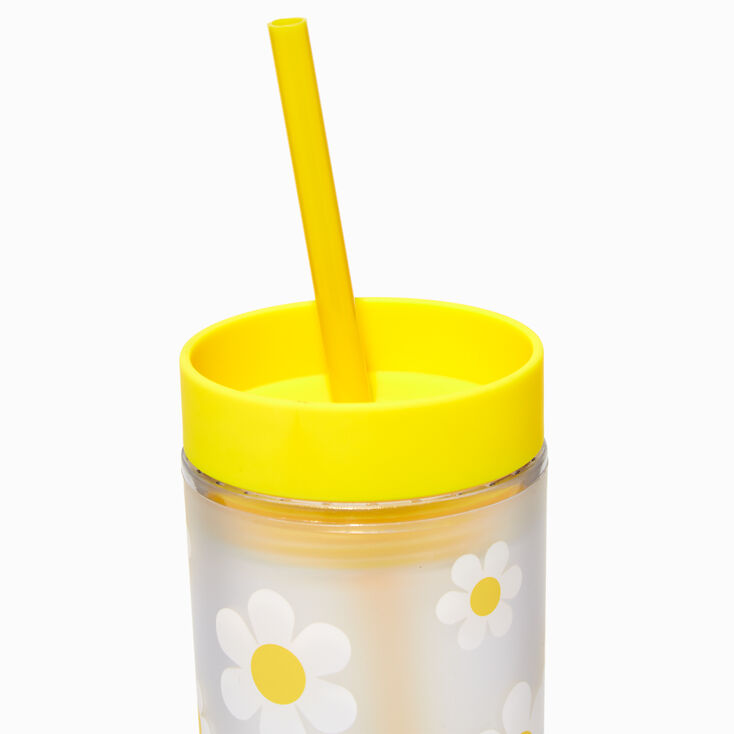 Yellow Sunflower, Pink roses and White Daisy Tumbler – Tina's