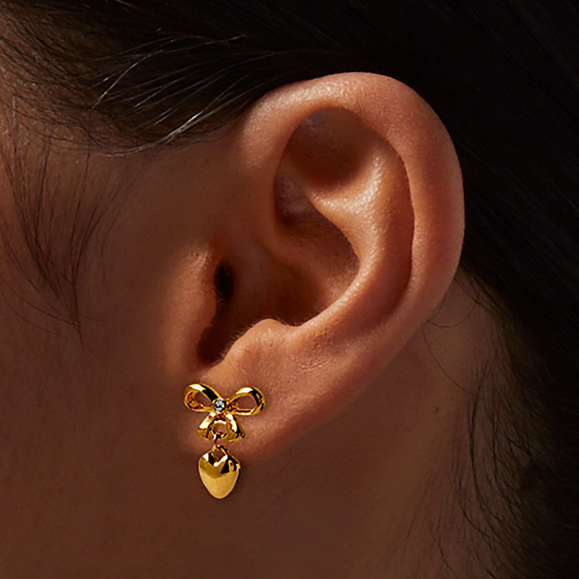 Claire's precious metal earrings on sale