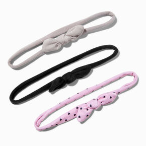 Claire&#39;s Club Edgy Bow Headwraps - 3 Pack,
