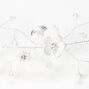 Silver Metallic Flower Crown,