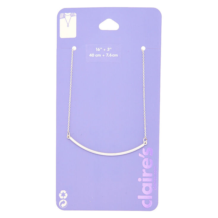 Silver Bar Necklace Chain,