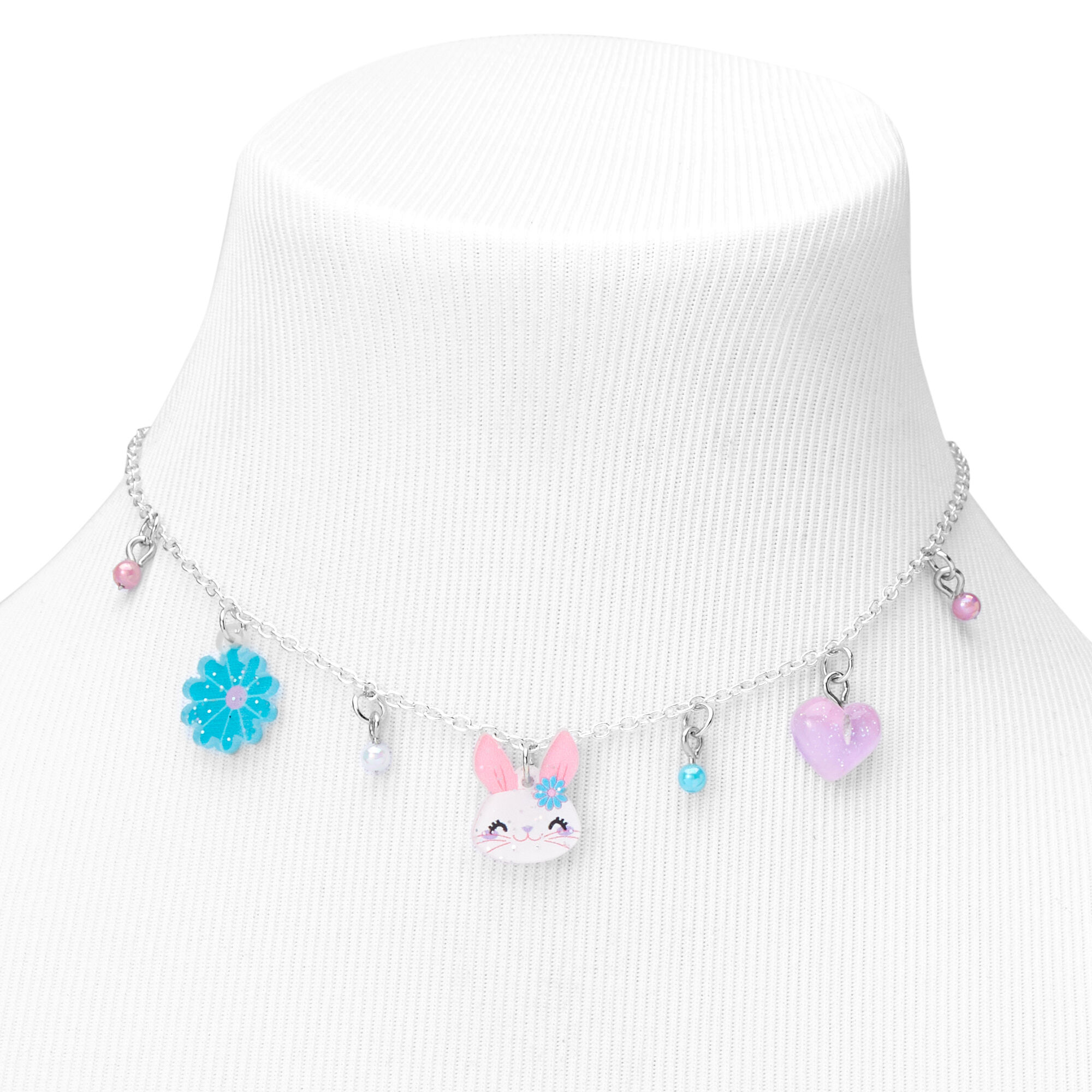 Claire's Club Bunny Charm Jewelry Set - 3 Pack,
