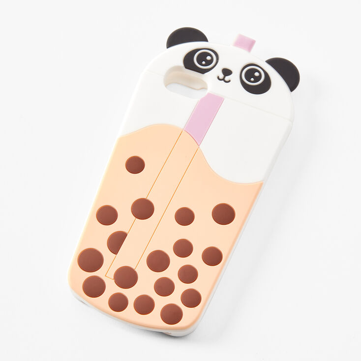 Panda Bubble Tea Silicone Phone Case - Fits iPhone&reg; 6/7/8/SE,