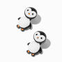 Fuzzy Penguin Front &amp; Back Earrings,