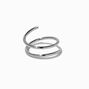 Silver-tone Stainless Steel 20G Spiral Nose Stud,