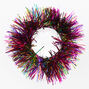 Medium Rainbow Tinsel Hair Scrunchie,