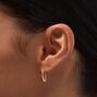 Gold-tone Embellished &amp; Textured Earrings - 9 Pack,