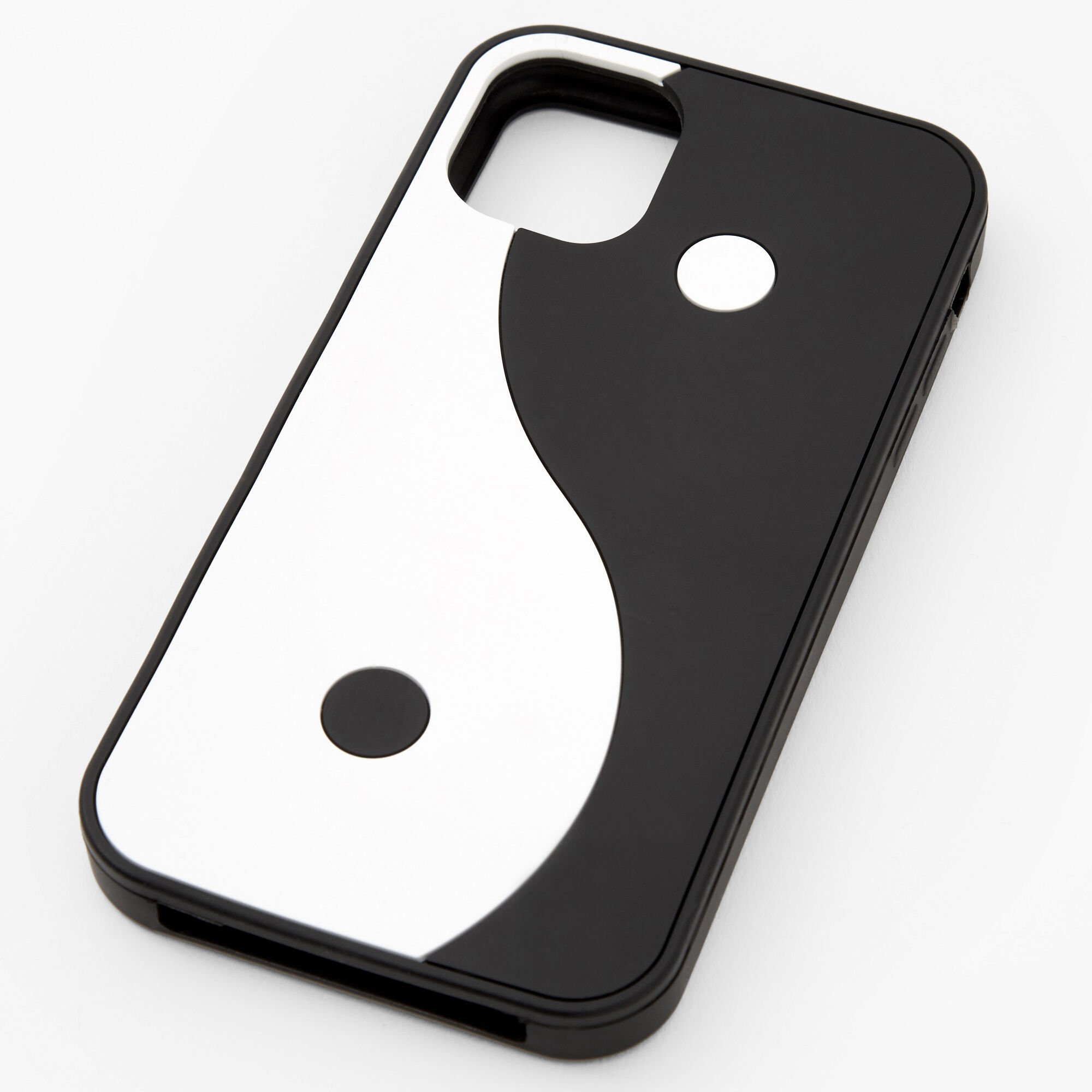 View Claires Black Yin Yang Phone Case Fits Iphone 11 White information