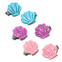 Claire&#39;s Club Glitter Shell Hair Clips - 6 Pack,