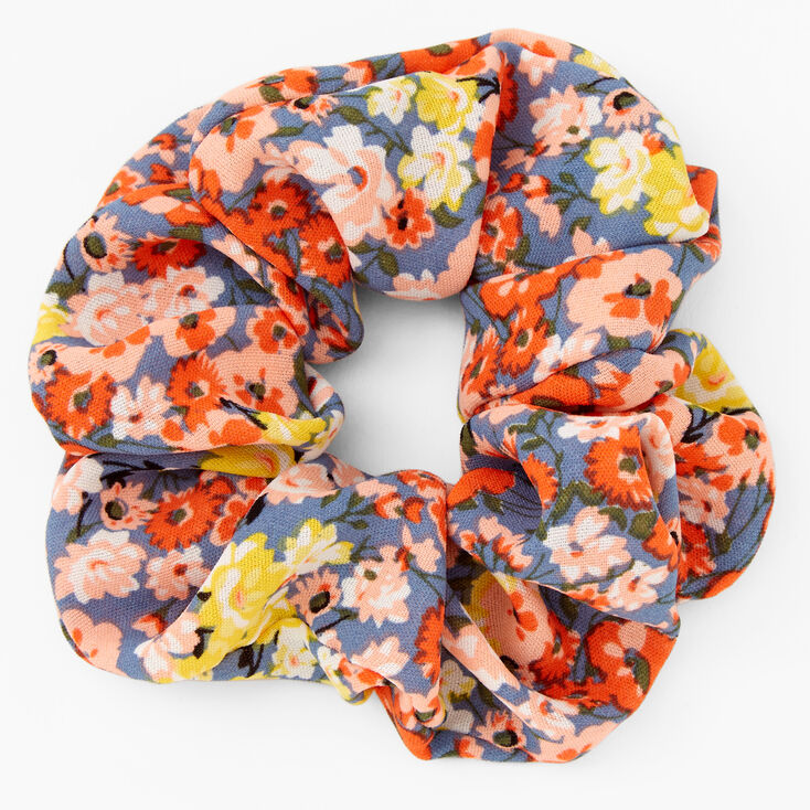 Floral Hair Scrunchie,