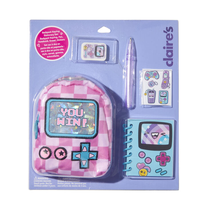 Gamer 4'' Backpack Stationery Set Claire's