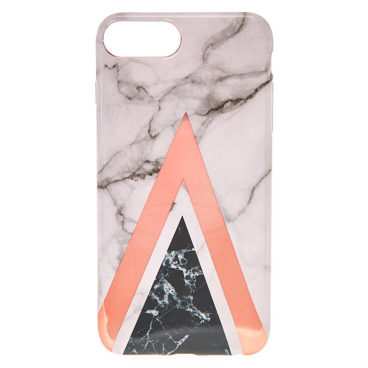 Coque de portable effet marbr&eacute; g&eacute;om&eacute;trique - Compatible avec iPhone 6/7/8 Plus,