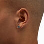 Silver Titanium Yin Yang Stud Earrings,