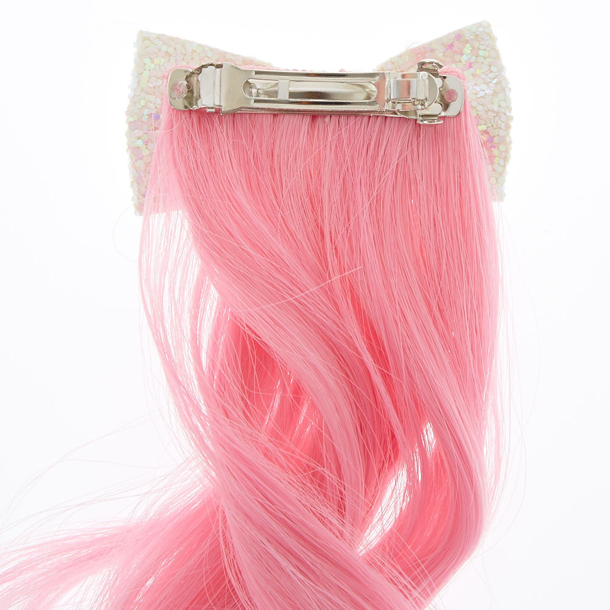 Claire S Club Unicorn Faux Hair Clip Pink Claire S