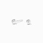 Sterling Silver 3MM Ball Stud Earrings,