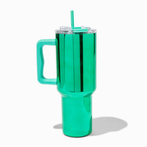 Green Chrome Stainless Steel Handled Tumbler,