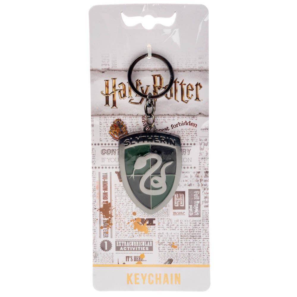 Harry Potter™ Slytherin Metal Keyring - Pewter,