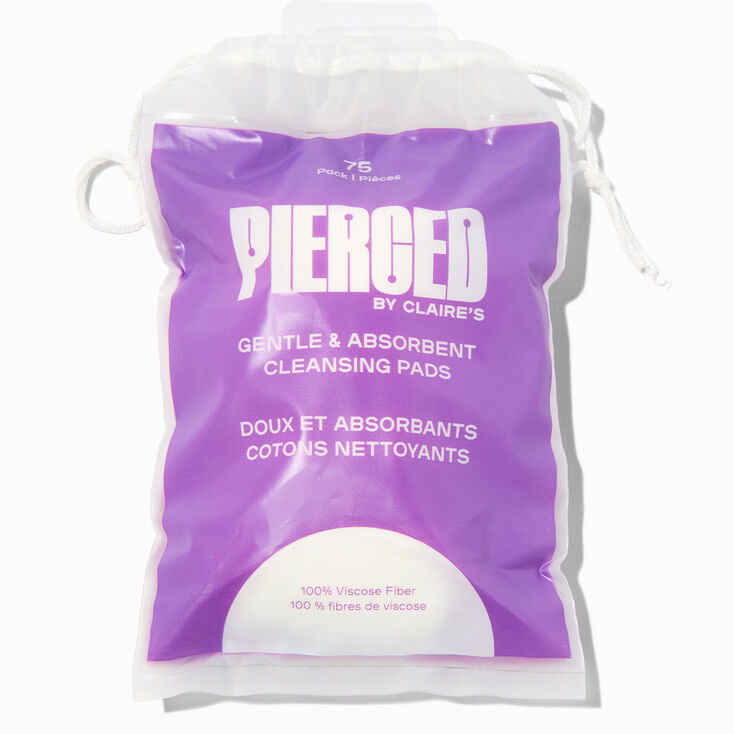 Pierced by Claire&#39;s Cleansing Pads - 75 Pack ,