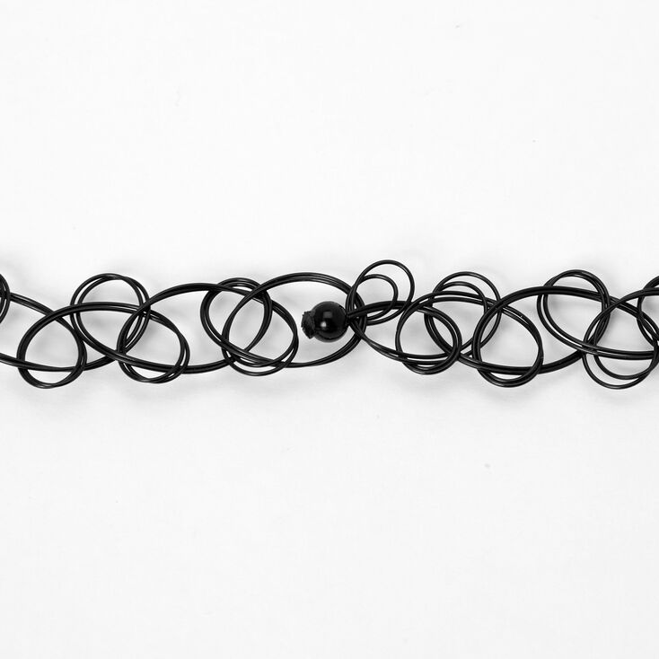 Key To Your Heart Tattoo Choker Necklace - Silver,
