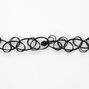 Key To Your Heart Tattoo Choker Necklace - Silver,