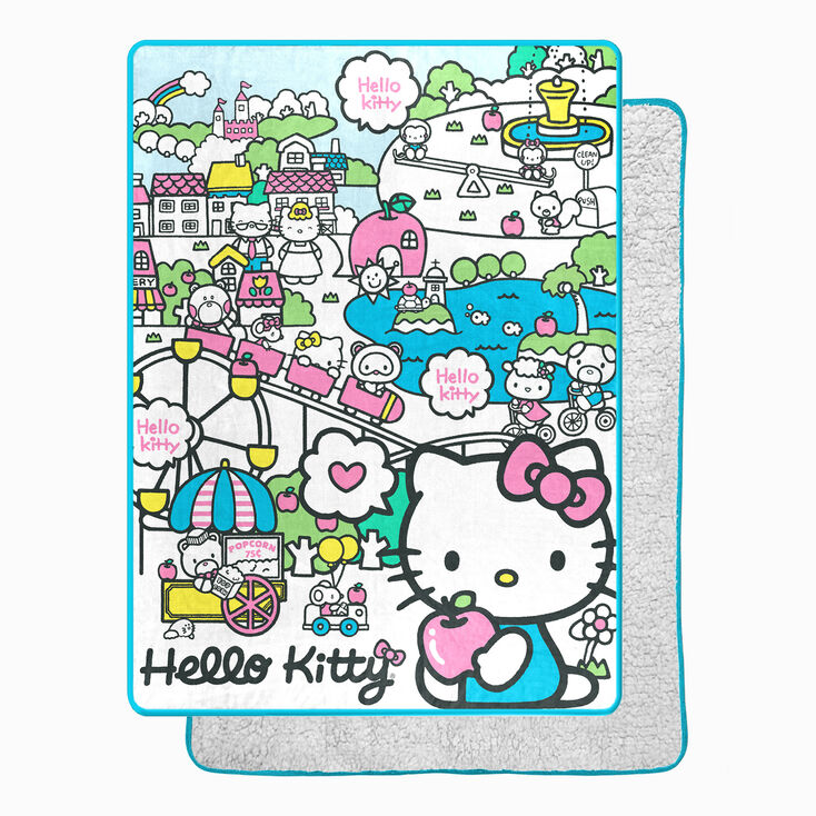 Hello Kitty&reg; Oversized Silk Touch Sherpa Throw Blanket,