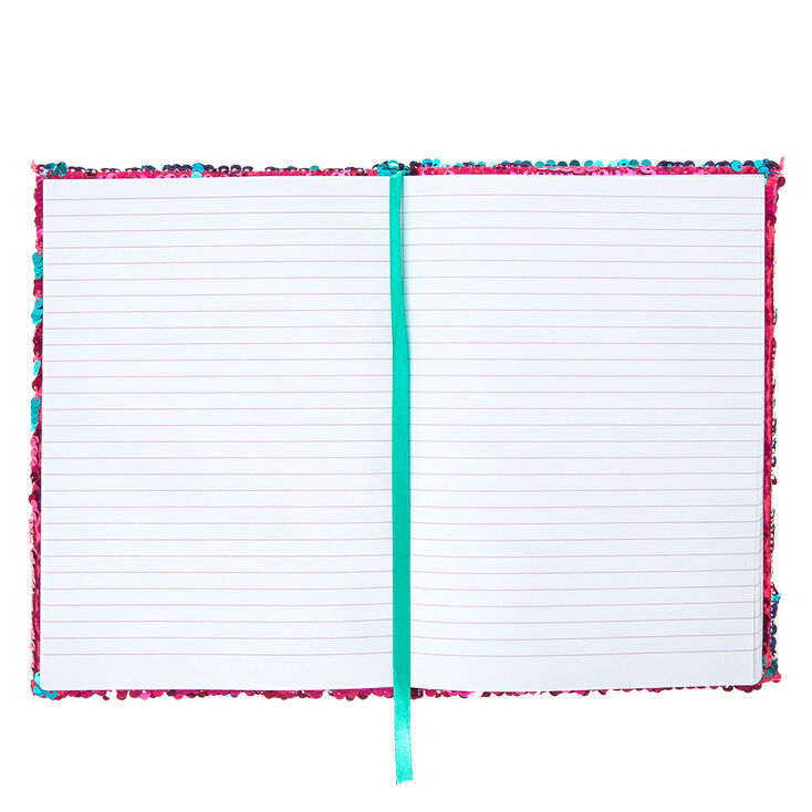 Reversible Pink &amp; Mint Sequin Star Notebook,