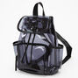 Black Trim Clear Small Backpack,
