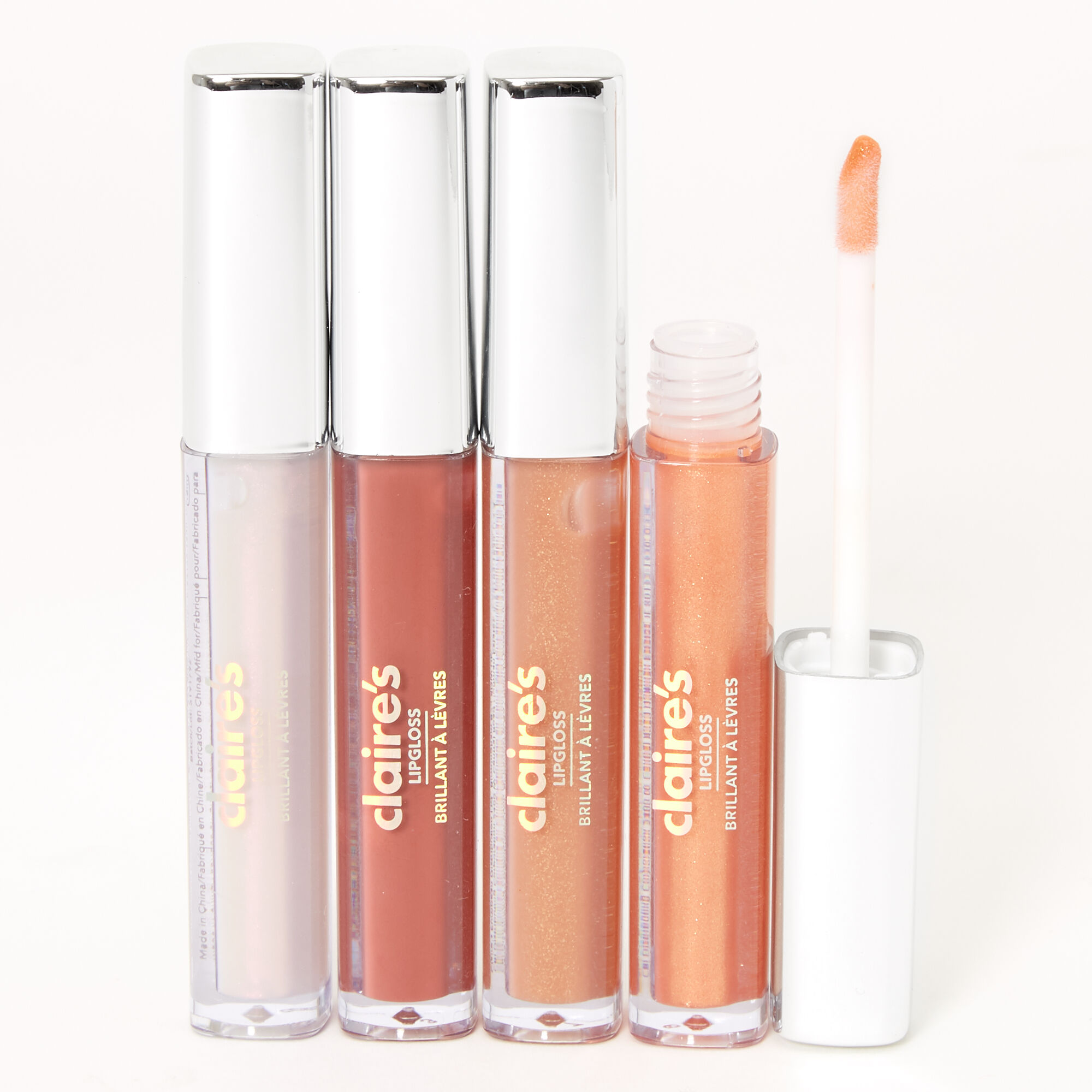 Mini Neutrals Lip Gloss Set - 4 Pack,